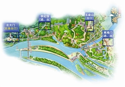 青城山都江堰景區有序開放，游覽需備健康碼